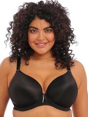 New Elomi Bijou Underwire Plunge Bra EL8722BLK Black Size 40J US